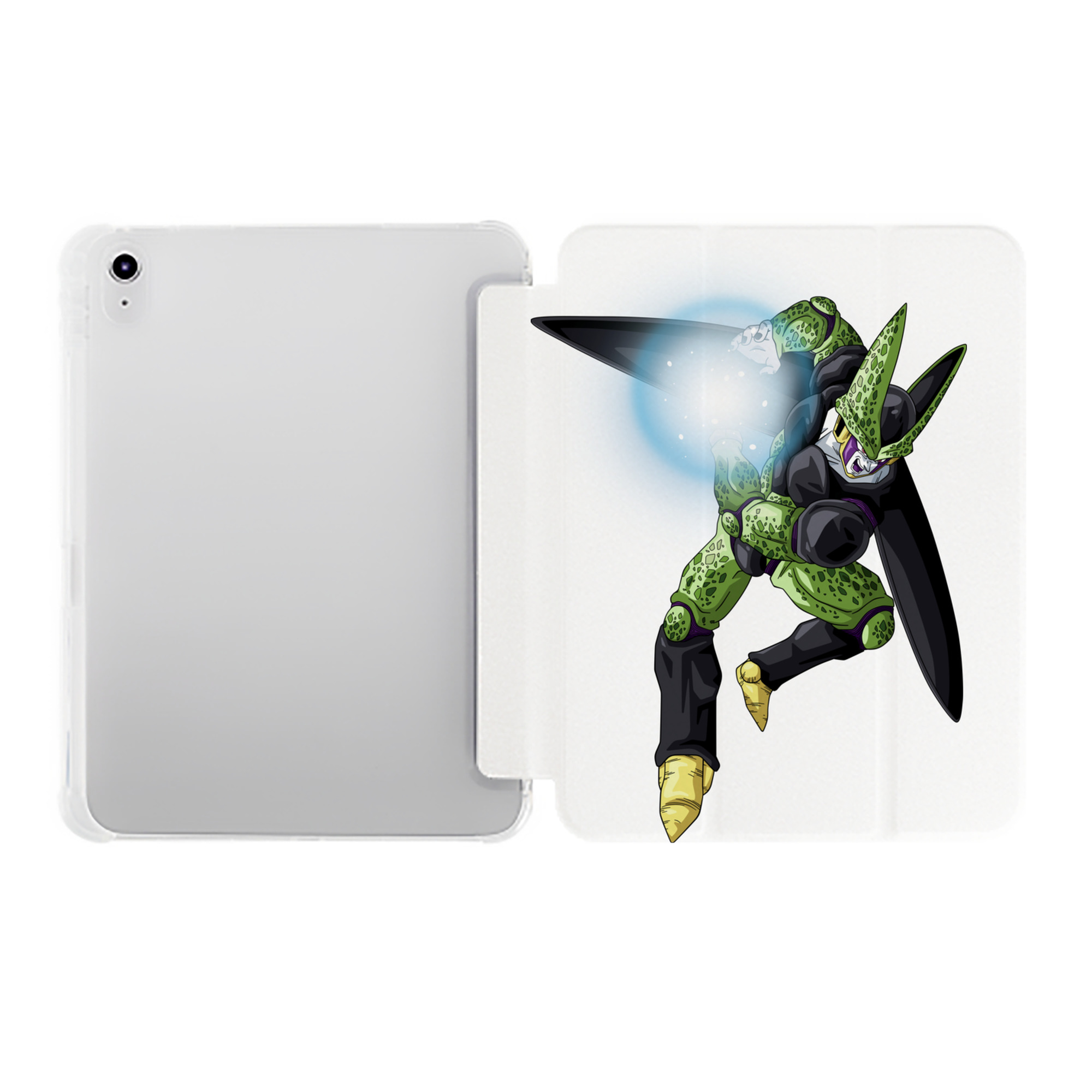 （画像用） ドラゴンボール セル DRAGON BALL Cell IPad ケース ペン収納付き 三つ折りスタンド PUレザー×シリコン 対応機種9.5/10.5/10.9インチ
